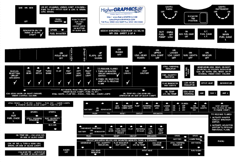 (image for) Beech Bonanza 33/35/36 Debonair 33 Premium Interior Kit (4) - Click Image to Close