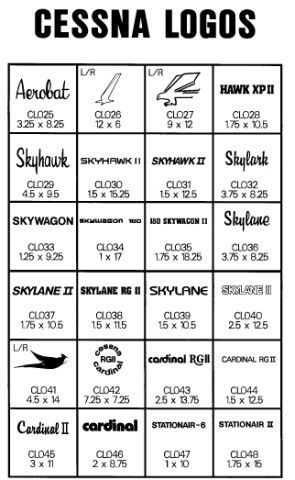 (image for) Cessna Logos (Sheet 2)