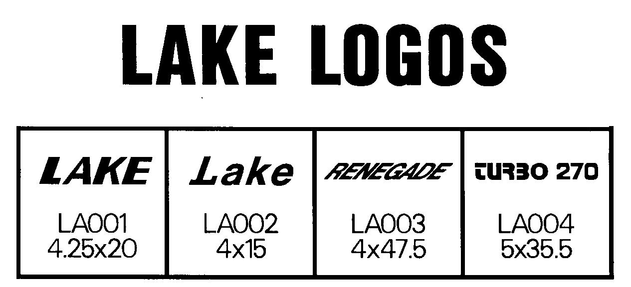 Lake Logos (Sheet 1)