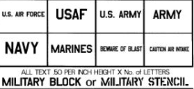 Military Text (image for) Military Text