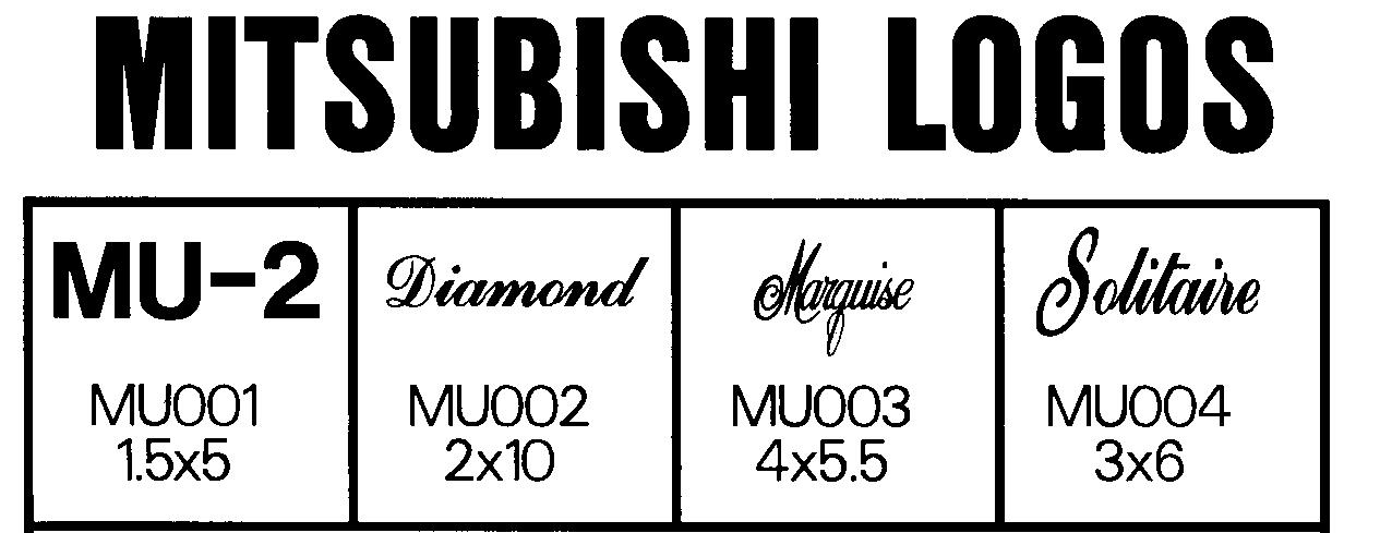 Mitsubishi Logos (Sheet 1)