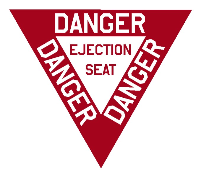 (image for) Military Ejection Seat Label - Click Image to Close